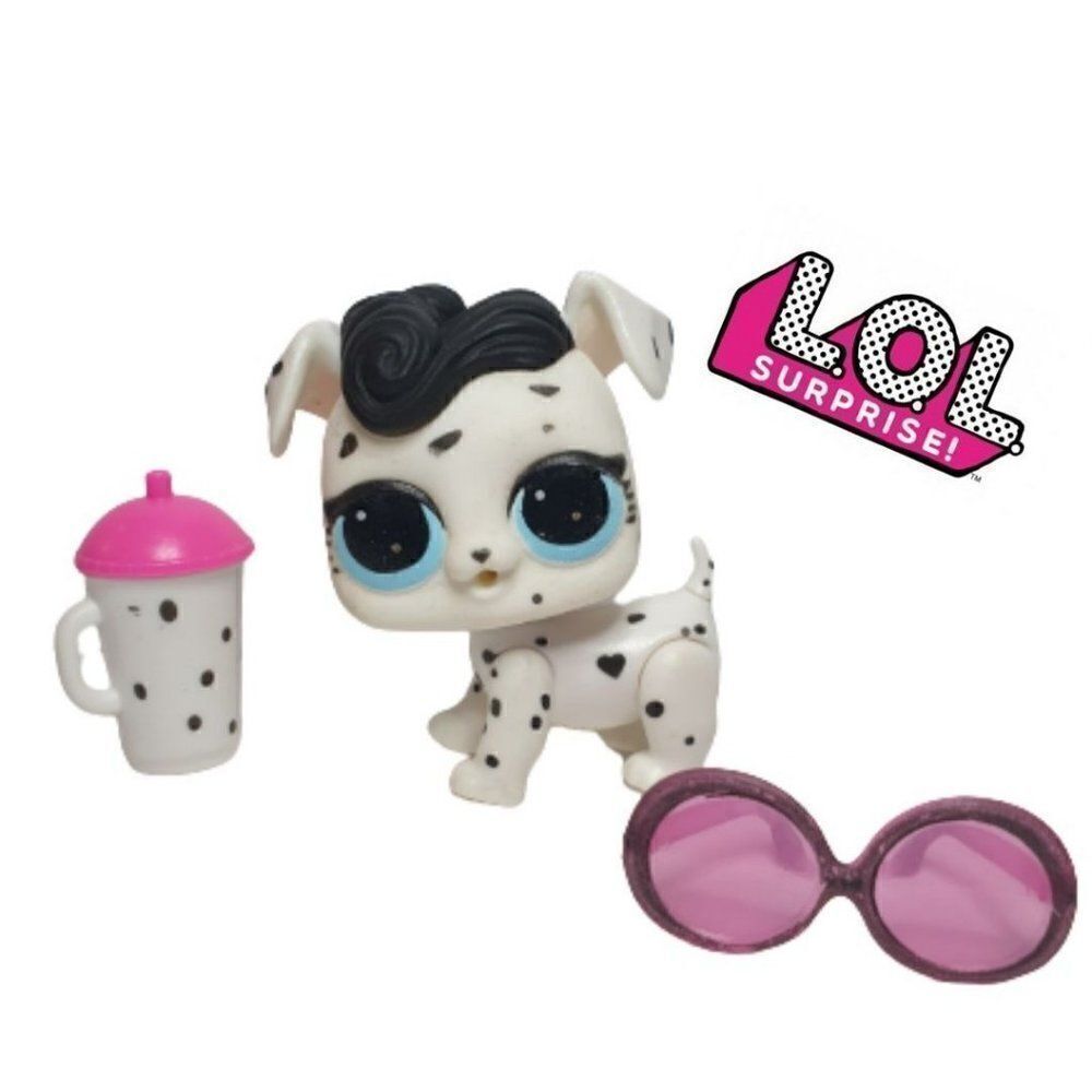 LOL Surprise Pets Dollmation Series 3 Glam Club Dalmation Pets White Black Set